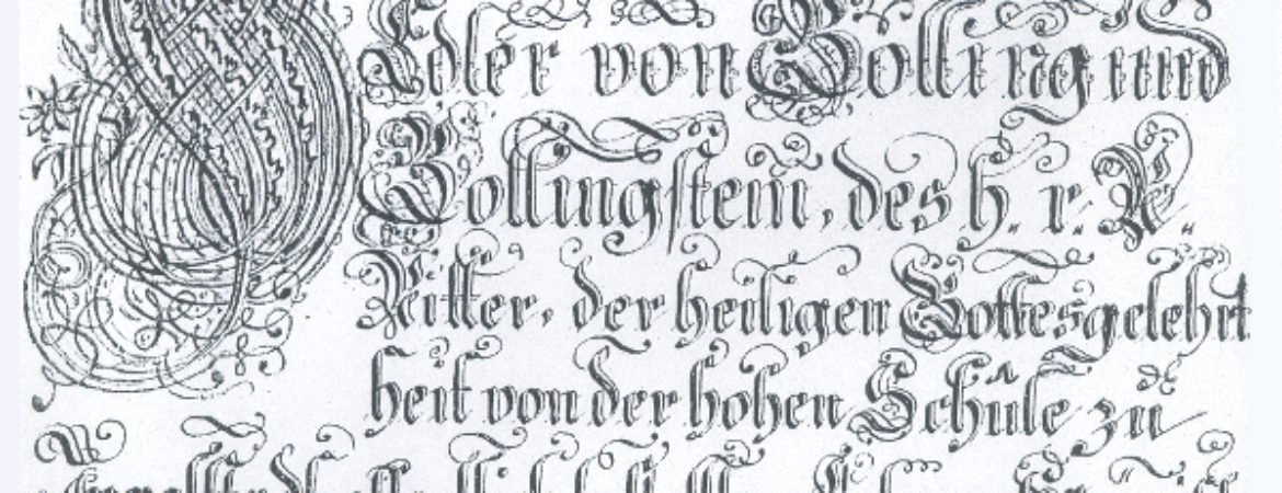 Wappenbrief von Stadtpfarrer Johann Heinrich von Golling und die "Judenlitanei" im Stadtmuseum Deggendorf